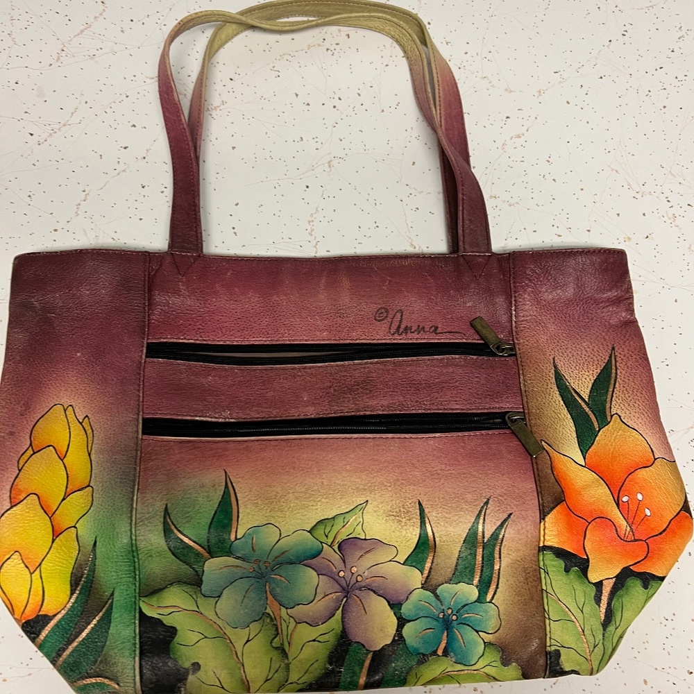 Anna by Anuschka Hand Painted Leather Toe